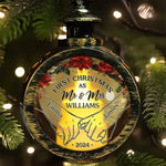 Custom Name First Christmas Couple Gifts - Personalized Candlelight Lantern Ornament