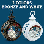 Custom Name First Christmas Couple Gifts - Personalized Candlelight Lantern Ornament