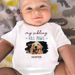 Custom Photo Memories Are Made With Furry Friends And Little Giggles - Dog & Cat Personalized Custom Baby Onesie - Baby Shower Gift, Gift For Pet Owners, Pet Lovers