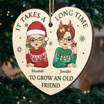 Custom Name Christmas Best Friend Gifts for Women - Personalized Ornament