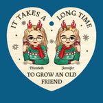Custom Name Christmas Best Friend Gifts for Women - Personalized Ornament