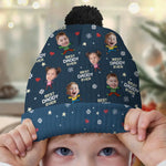 Custom Photo Christmas Gifts for Dad - Personalized Christmas Beanie Hat
