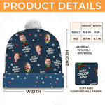 Custom Photo Christmas Gifts for Dad - Personalized Christmas Beanie Hat