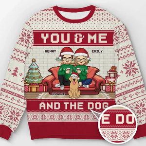 Je suis reconnaissant pour la joie que mon animal apporte à Noël ! Sweat-shirt personnalisé pour chien et chat, moche et personnalisé, pull unisexe en laine, cadeau de Noël pour mari, femme, anniversaire, propriétaires d'animaux, amoureux des animaux.