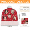 Custom Photo Family Makes Every Holiday Moment Special - Family Personalized Custom Christmas Beanie Hat - Christmas Gift For Family Members