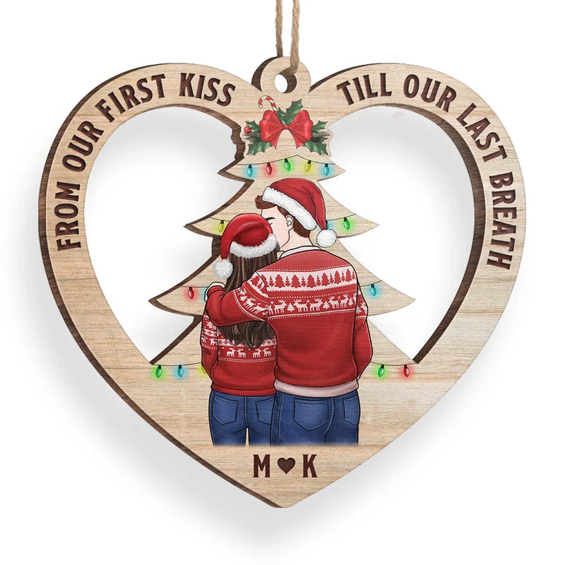 You Make The Season Bright - Couple Personalized Custom Ornament - Wood Custom Shaped - Christmas Gift For Husband Wife, Anniversary