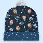 Custom Photo Christmas Gifts for Dad - Personalized Christmas Beanie Hat