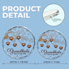 Grandchildren Are The Joy In A Grandma's Heart - Family Personalized Custom Circle Glass Ornament - Christmas Gift For Grandma