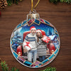 Custom Photo You Make My Heart Smile Every Day - Couple Personalized Custom Ornament - Acrylic Custom Shaped - Christmas Gift For Husband Wife, Anniversary