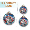 Custom Photo You Make My Heart Smile Every Day - Couple Personalized Custom Ornament - Acrylic Custom Shaped - Christmas Gift For Husband Wife, Anniversary