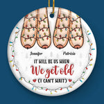 Friendship Is The Only Cement That Will Ever Hold The World Together - Bestie Personalized Custom 3D Inflated Effect Printed Ornament - Ceramic Round Shaped - Christmas Gift For Best Friends, BFF, Sisters