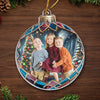 Custom Photo Family Makes The Season Brighter - Family Personalized Custom Ornament - Acrylic Custom Shaped - Christmas Gift For Family Members