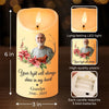 Custom Photo You Will Remain In Our Hearts Forever - Memorial Personalized Custom LED Candle - Christmas Gift, Sympathy Gift For Family Members
