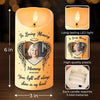 Custom Photo Your Light Will Always Shine In My Heart - Memorial Personalized Custom LED Candle - Christmas Gift, Sympathy Gift For Family Members