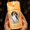 Custom Photo In Our Hearts, You Will Always Stay - Memorial Personalized Custom LED Candle - Sympathy Gift, Christmas Gift For Pet Owners, Pet Lovers