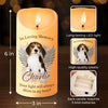 Custom Photo In Our Hearts, You Will Always Stay - Memorial Personalized Custom LED Candle - Sympathy Gift, Christmas Gift For Pet Owners, Pet Lovers