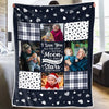 Custom Photo I Love You All The Way To The Moon And Back - Family Personalized Custom Blanket - Christmas Gift For Grandma, Grandkid