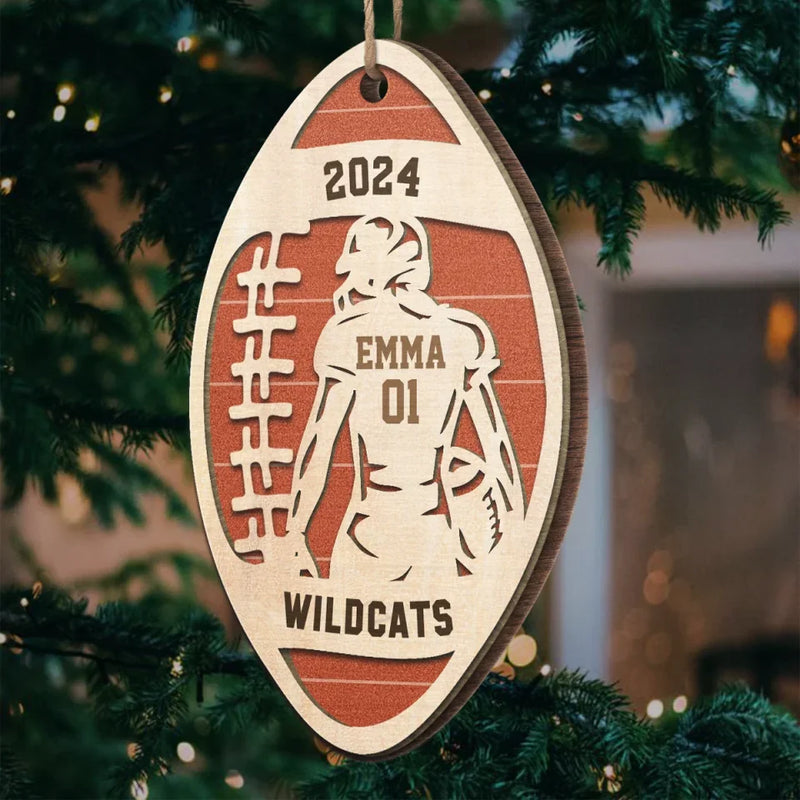 Rucking And Rolling On The Rugby Field - Personalized Custom Ornament - Wood Custom Shaped - Christmas Gift For Sport Lovers, Sport Players