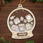 Tiny Toes, Tiny Hands, Big Christmas Plans! - Family Personalized Custom Ornament - Acrylic Custom Shaped - Christmas Gift For Baby Kids, Newborn Baby, First Christmas