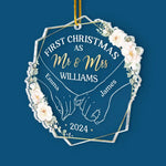 You're My Christmas Past, Present And Future - Couple Personalized Custom Ornament - Acrylic Custom Shaped - Christmas Gift For Husband Wife, Anniversary, First Christmas