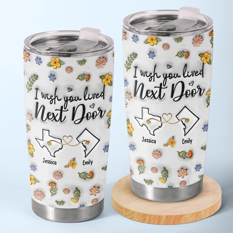 I'm Missing My Bestie In These Moments - Bestie Personalized Custom 3D Inflated Effect Printed Tumbler - Gift For Best Friends, BFF, Sisters