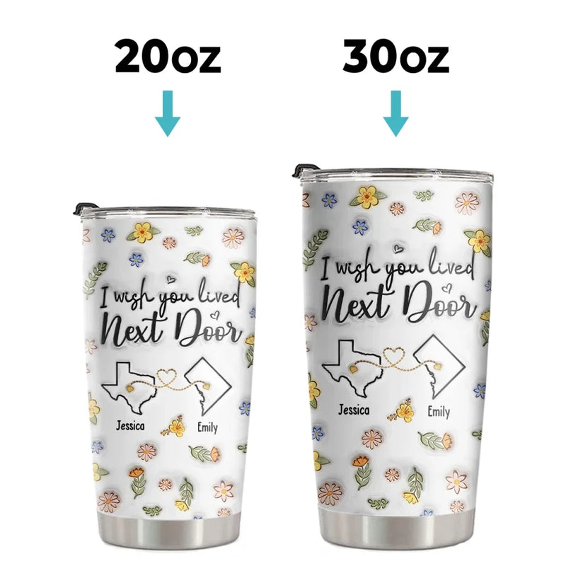 I'm Missing My Bestie In These Moments - Bestie Personalized Custom 3D Inflated Effect Printed Tumbler - Gift For Best Friends, BFF, Sisters