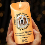 Custom Photo Your Light Will Always Shine In Our Hearts - Memorial Personalized Custom LED Candle - Christmas Gift, Sympathy Gift For Pet Owners, Pet Lovers