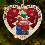 With You, Forever Isn’t Long Enough - Couple Personalized Custom Ornament - Wood Custom Shaped - Christmas Gift For Husband Wife, Anniversary