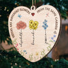 A Sister Is A Blossom In The Garden Of Life - Bestie Personalized Custom Ornament - Wood Custom Shaped - Christmas Gift For Best Friends, BFF, Sisters