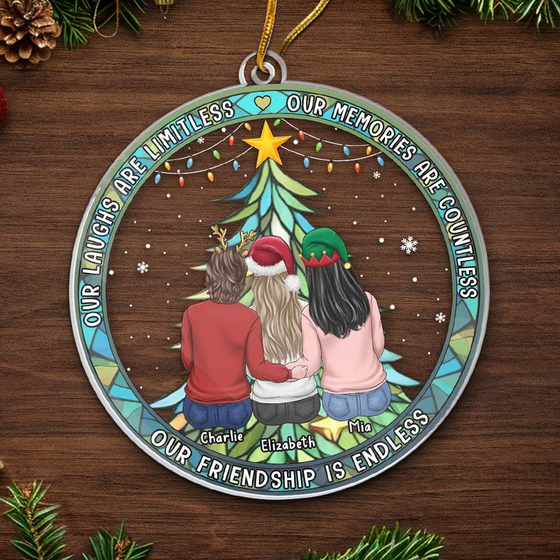 The Only Way To Have A Friend Is To Be One - Bestie Personalized Custom Ornament - Acrylic Custom Shaped - Christmas Gift For Best Friends, BFF, Sisters