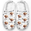 Photo personnalisée : chaque mouvement de patte apporte de la joie à mon cœur - Chaussons moelleux personnalisés pour chiens et chats - Cadeau de Noël pour les propriétaires et les amoureux des animaux