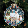 Custom Photo Looking Forward To Celebrating Christmas Together - Family Personalized Custom Ornament - Acrylic Custom Shaped - Christmas Gift For Grandma, Grandpa, Grandkid
