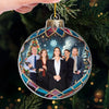 Custom Photo Cheers To A Merry Christmas - Coworker Personalized Custom Ornament - Acrylic Custom Shaped - Christmas Gift For Coworkers, Work Friends, Colleagues