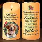 Custom Photo Unconditional Love Has A Furry Face - Memorial Personalized Custom LED Candle - Sympathy Gift, Christmas Gift For Dog Lovers, Pet Owners
