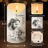 Custom Photo Though Absent, You Are Always Near - Memorial Personalized Custom LED Candle - Sympathy Gift, Christmas Gift For Family Members