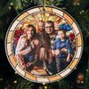 Custom Photo The True Spirit Of Christmas Lies In The Love We Share - Family Personalized Custom Ornament - Acrylic Custom Shaped - Christmas Gift For Family Members