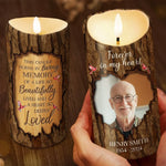 Custom Photo Memorial Tribute - Personalized LED Candle