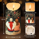 Keep The Light On In Your Heart - Memorial Personalized Custom LED Candle - Sympathy Gift, Christmas Gift For Dad, Daughter