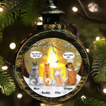 Your Paw Prints Are Forever Embedded In My Journey - Memorial Personalized Custom Candlelight Lantern Ornament - Sympathy Gift, Christmas Gift For Pet Owners, Pet Lovers
