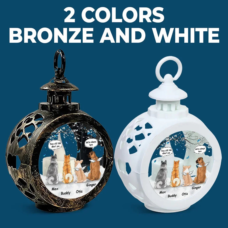 Your Paw Prints Are Forever Embedded In My Journey - Memorial Personalized Custom Candlelight Lantern Ornament - Sympathy Gift, Christmas Gift For Pet Owners, Pet Lovers