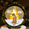 Your Paw Prints Are Forever Embedded In My Journey - Memorial Personalized Custom Candlelight Lantern Ornament - Sympathy Gift, Christmas Gift For Pet Owners, Pet Lovers
