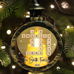 Family Is The Heartbeat Of Christmas - Family Personalized Custom Candlelight Lantern Ornament - Christmas Gift For Family Members