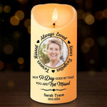 Custom Photo We Miss You And Love You Always - Memorial Personalized Custom LED Candle - New Arrival, Christmas Gift, Sympathy Gift For Family Members