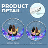 Our Friendship Is A Beautiful Journey - Bestie Personalized Custom Circle Glass Ornament - Christmas Gift For Best Friends, BFF, Sisters