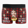Custom Photo Laughter Lasts Longer Than Any Fancy Gift - Funny Personalized Custom Boxer Briefs, Men's Boxers - Christmas Gift For Boyfriend, Husband, Anniversary