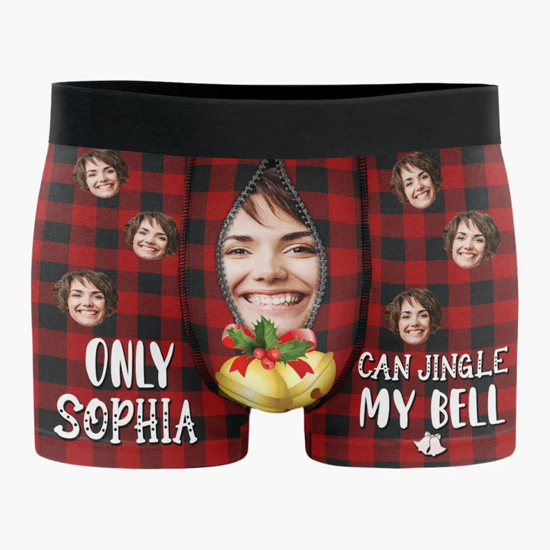 Custom Photo Laughter Lasts Longer Than Any Fancy Gift - Funny Personalized Custom Boxer Briefs, Men's Boxers - Christmas Gift For Boyfriend, Husband, Anniversary