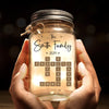 Family Is Where Love Is Endless - Family Personalized Custom Mason Jar Light - Christmas Gift For Family Members