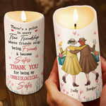 Forever And Always, My Bestie - Bestie Personalized Custom LED Candle - Christmas Gift For Best Friends, Sisters