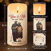Your Love Is My Greatest Treasure - Couple Personalized Custom LED Candle - Christmas Gift For Husband Wife, Anniversary