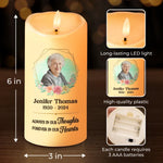 Custom Photo Memorial Remembrance - Personalized LED Candle